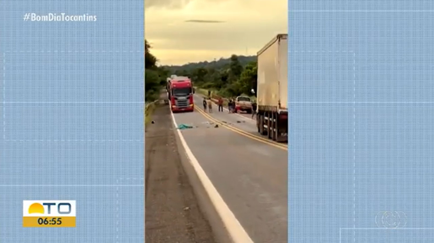 Motociclista morre após se envover em acidente com caminhonete na BR-153 no Tocantins