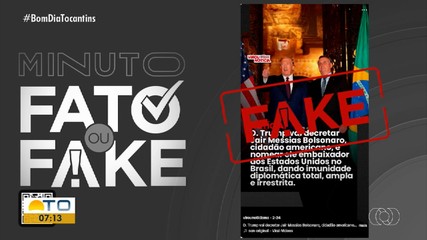 Confira o que é verdade ou mentira no Minuto Fato ou Fake