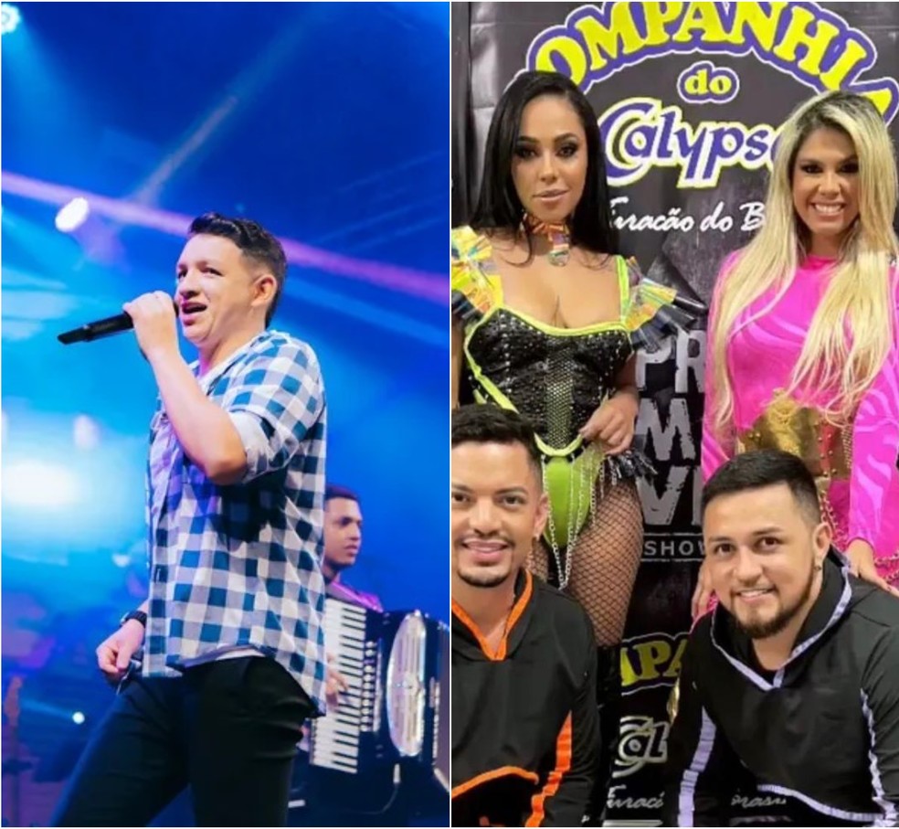 Marcynho Sensação, Companhia do Calypso se apresentam neste sábado e domingo — Foto: Reprodução