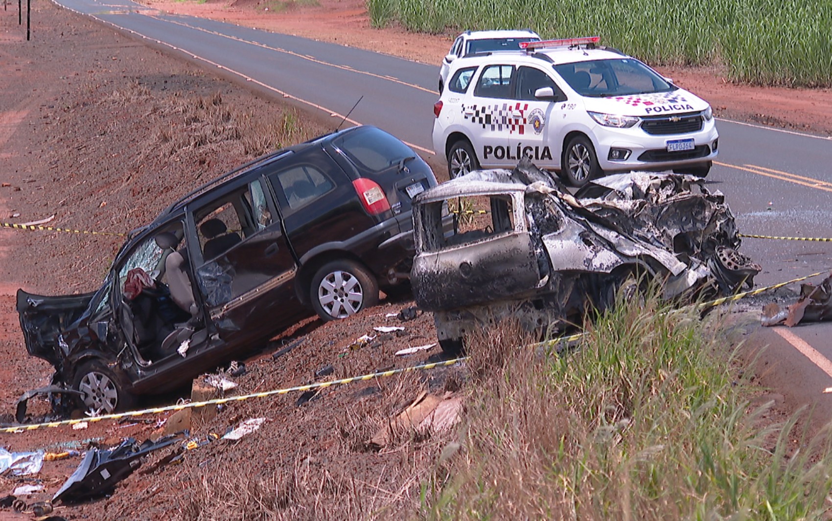 Dois morrem e cinco ficam feridos em acidente entre veículos em Serrana, SP