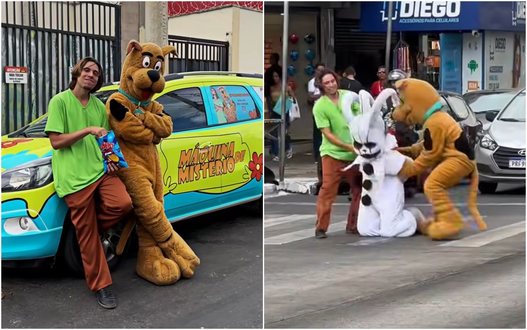 Salsicha e Scooby-Doo em Goiânia: Influenciador viraliza ao caçar ‘monstro’ na Região da 44; vídeo 