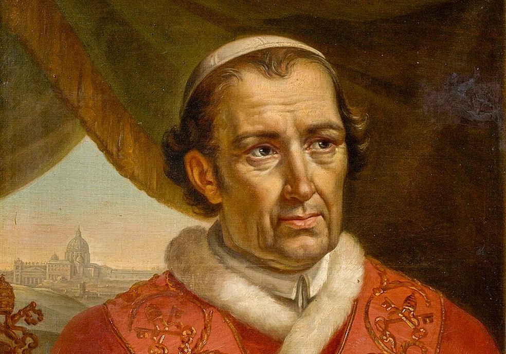 Retrato do papa Leão XII por Charles Picqué (1828) — Foto: Reprodução