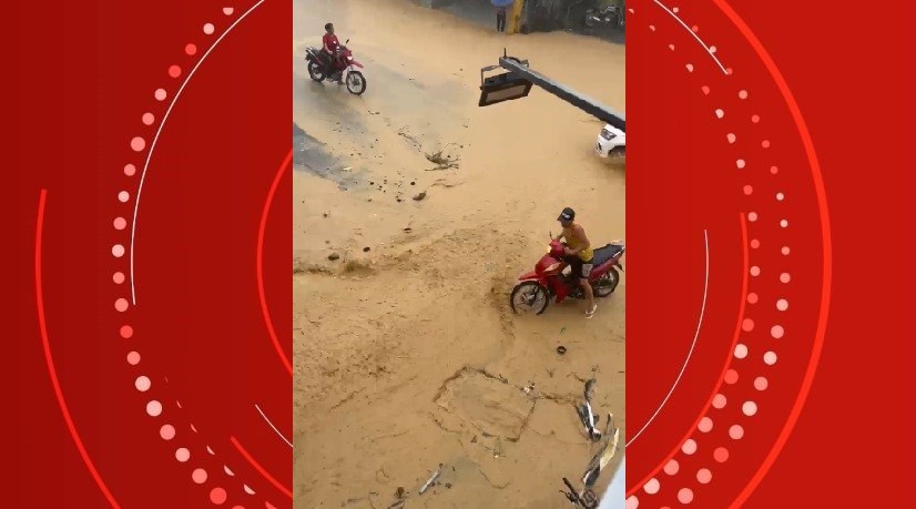 VÍDEO: Chuva deixa ruas alagadas e provoca transtornos em São Luís do Quitunde