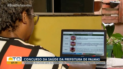 Concurso da saúde de Palmas será neste domingo (28) em 14 lugares da capital