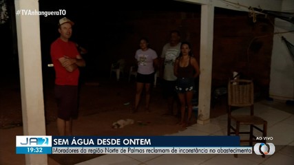 Moradores da região Norte de Palmas reclamam da insconcistência no abastecimento de água