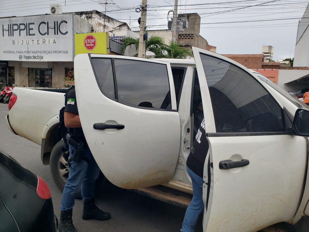 Suspeito de crime em academia em Natal foi detido em Mossoró — Foto: Iara Nóbrega/Inter TV Costa Branca