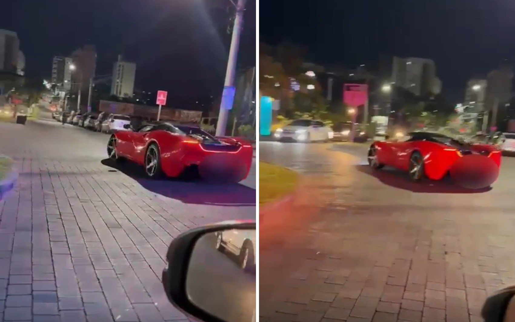 Carro misterioso é flagrado nas ruas de cidade turística de Goiás: ‘Ferrari do Paraguai?’ 