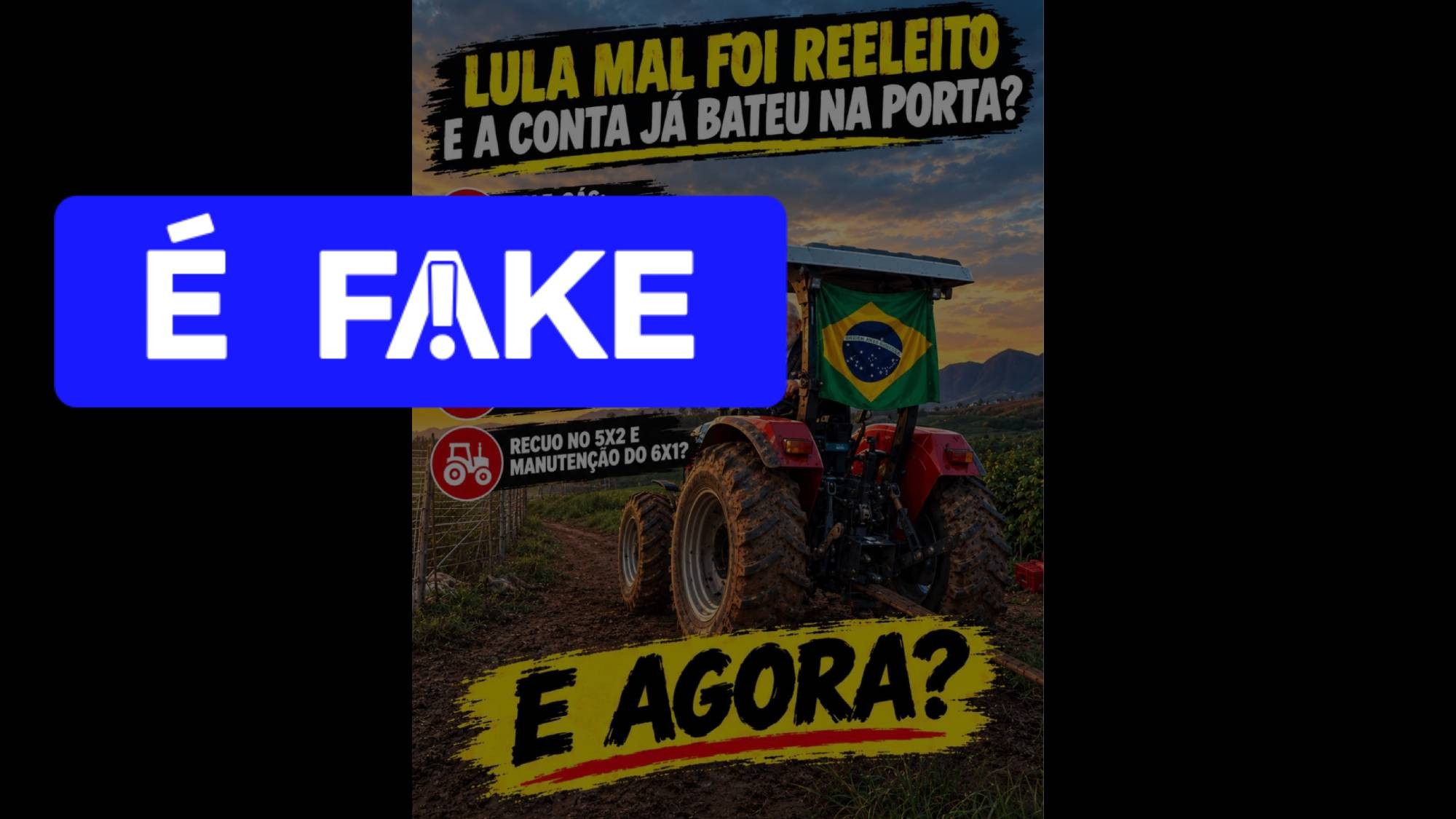 É #FAKE que governo federal recuou sobre fim da escala 6x1 após vitória de Lula no segundo turno das eleições 2026