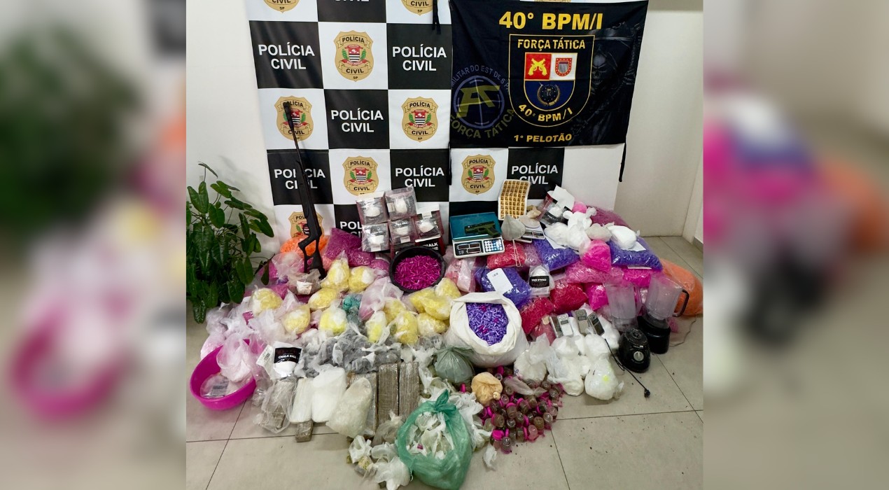 Polícia Civil encontra ‘refinaria’ e prende homem com quase 30 kg de drogas em Araçoiaba da Serra