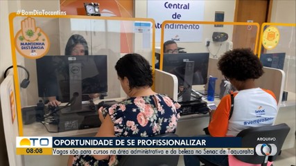 Senac Taquaralto oferece vagas em cursos profissionalizantes