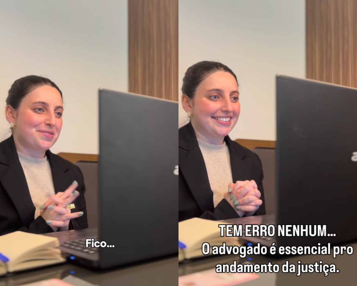 Advogada pede desculpas por inexperiência, é acolhida por desembargadora e vídeo viraliza