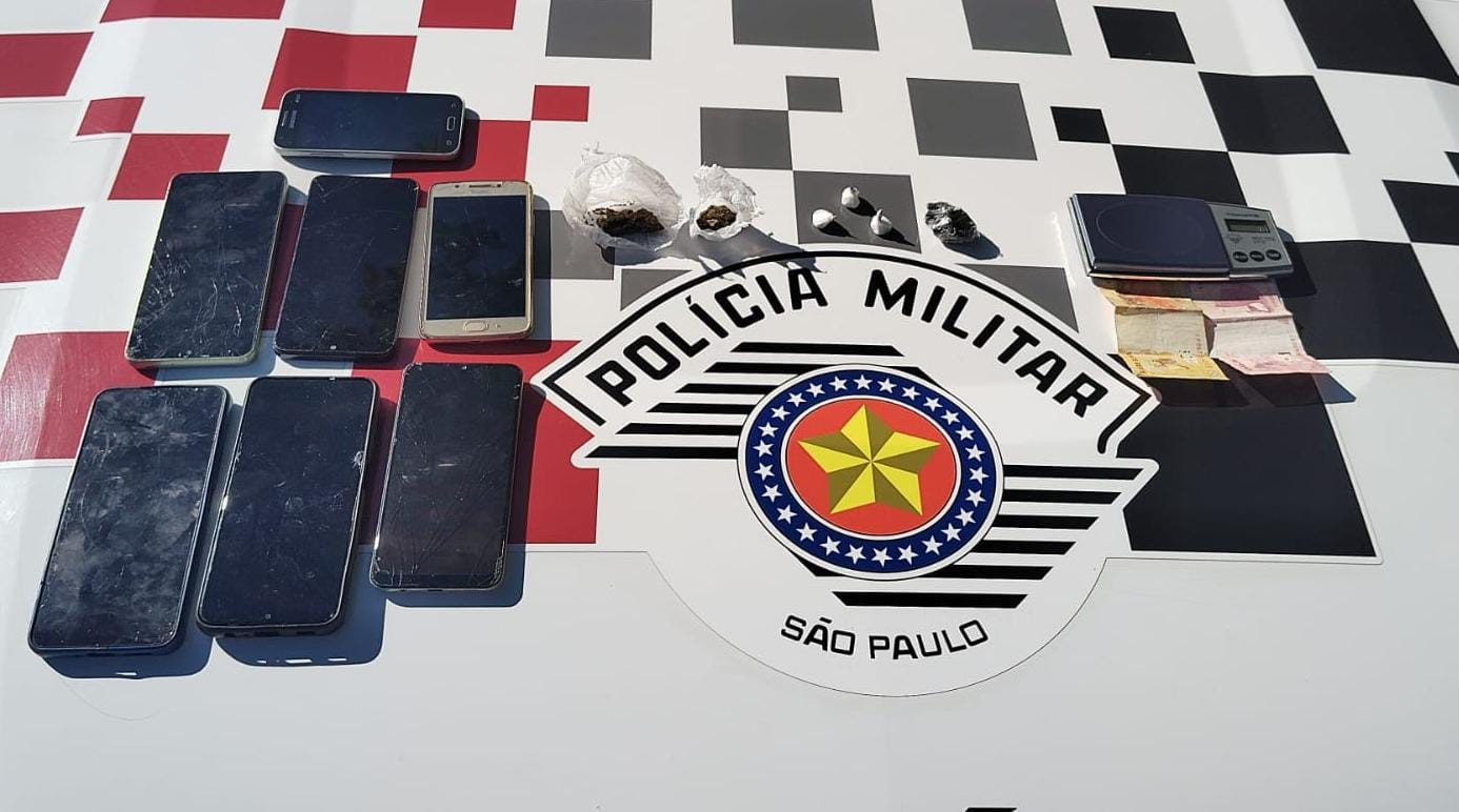 Rapaz é preso com porções de drogas e sete aparelhos celulares suspeitos em Dracena 