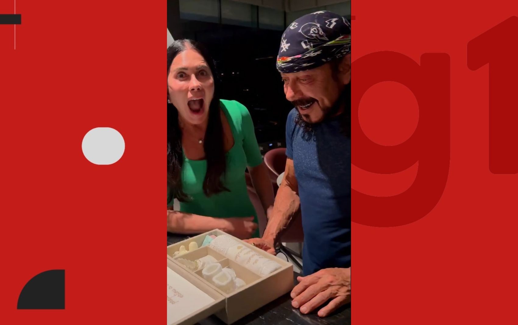 Bell Marques fica emocionado ao descobrir que será avô; VÍDEO