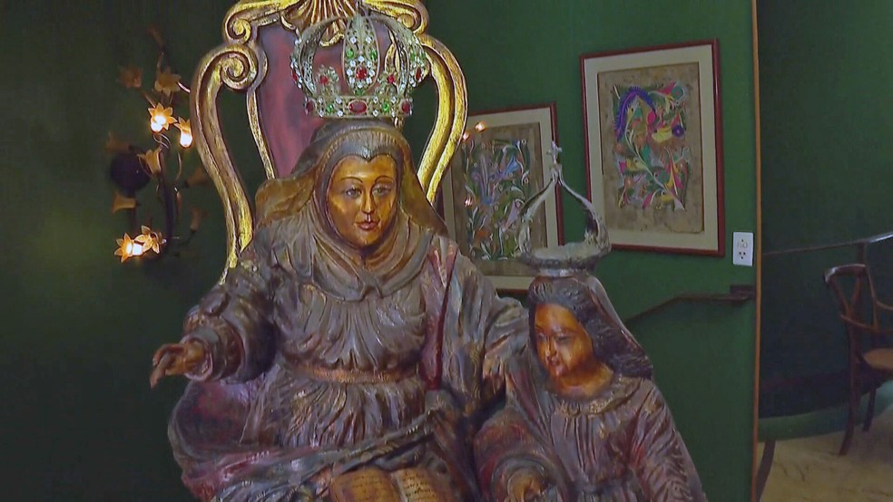 Senhora de Santana recuperada — Foto: Reprodução/TV Globo