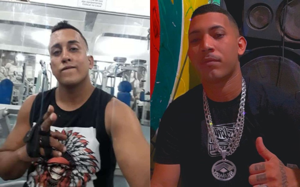 Rhaldney Fernandes da Silva Caluete, de 32 anos, e Bruno Henrique Vicente da Silva, de 28 anos — Foto: Reprodução/WhatsApp