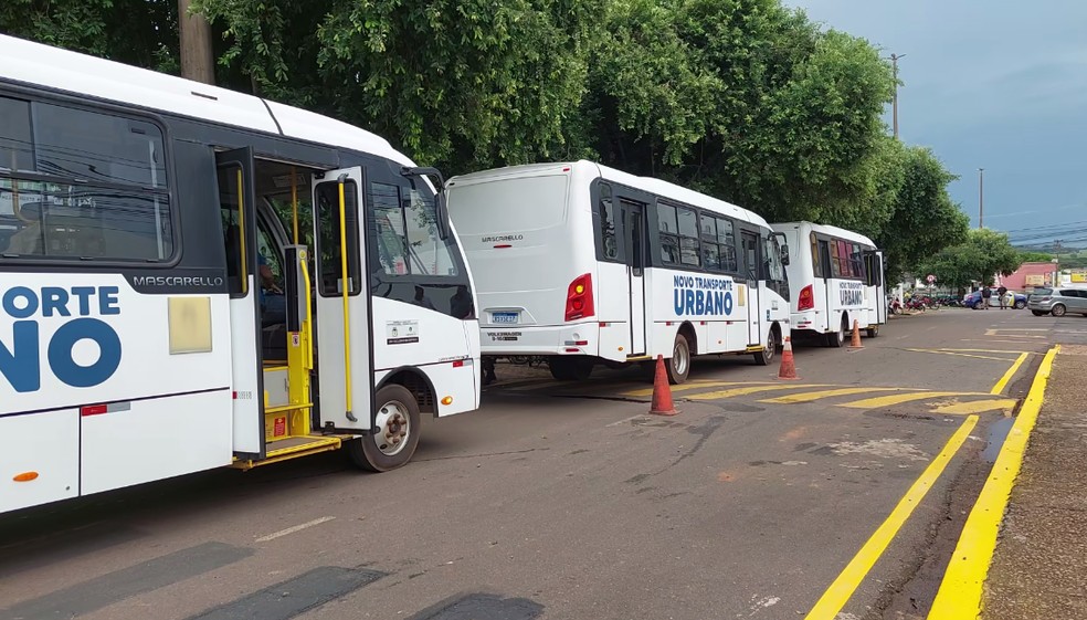 Frota de ônibus do progra "tarifa zero" é aumentada em Cacoal  — Foto: Reprodução/ Rede Amazônica