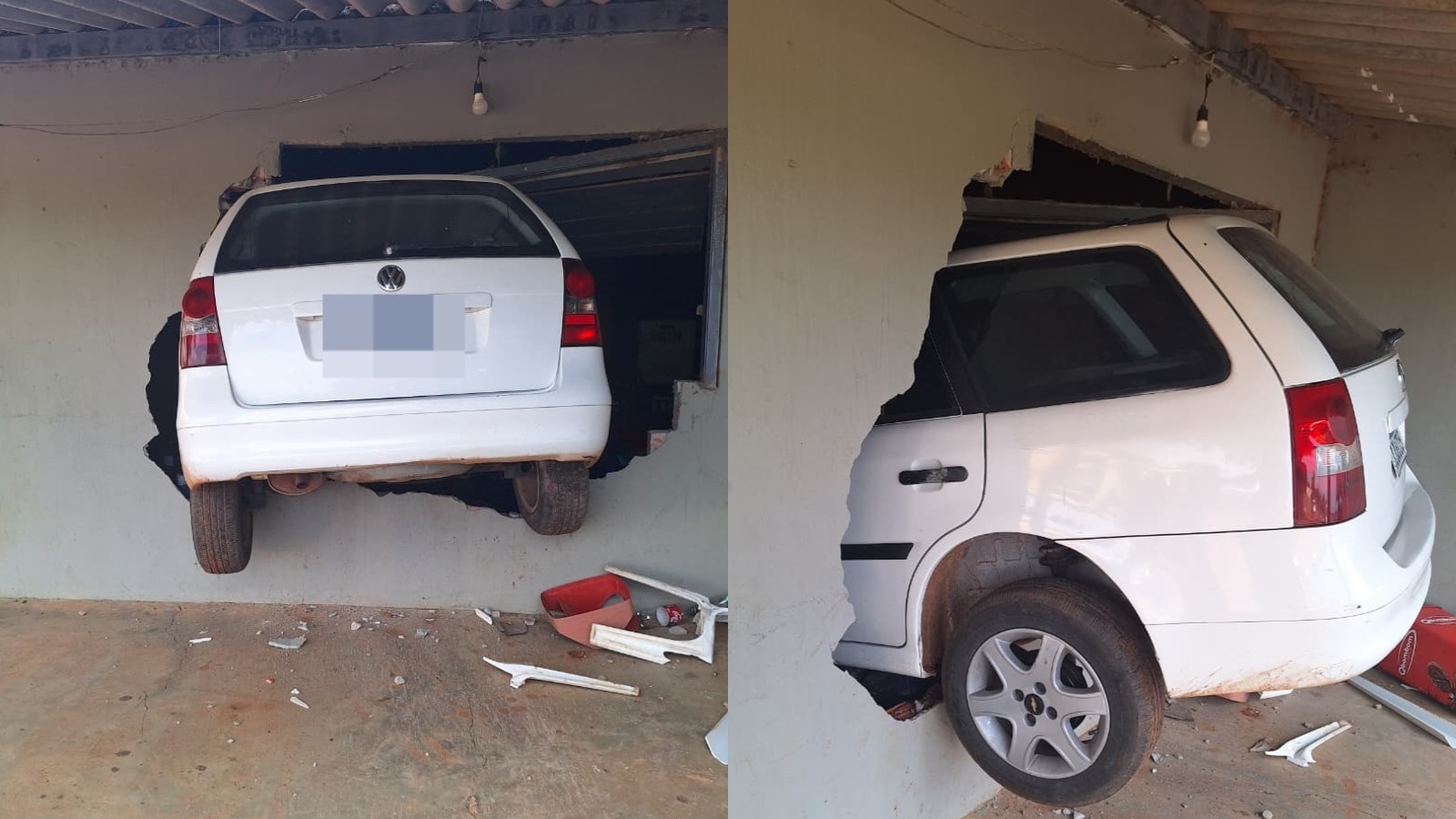 Carro perde o controle e invade mercadinho no interior do Piauí