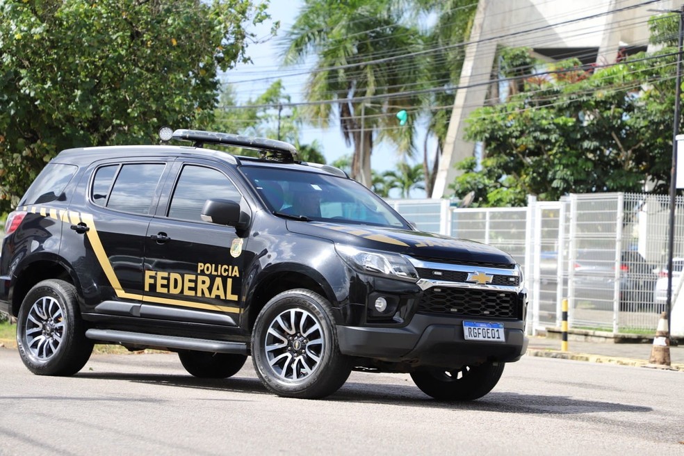 Viatura da Polícia Federal em Natal — Foto: PF/Divulgação