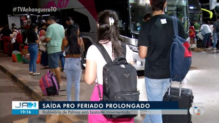 Saída para o feriado movimenta rodoviária de Palmas