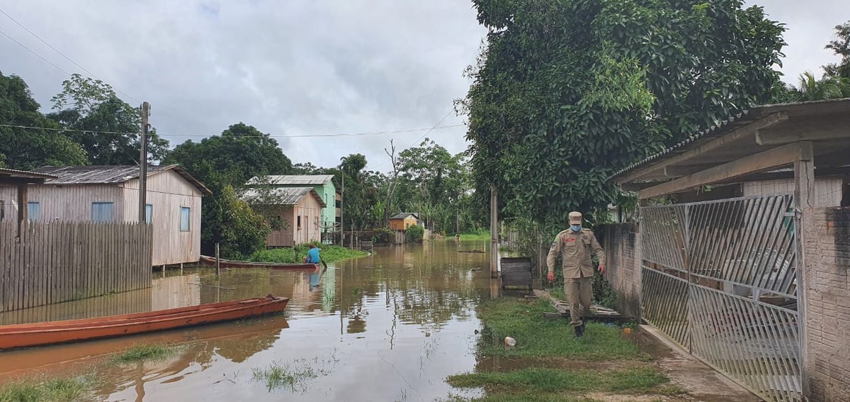 Rio Em Santa Rosa Do Purus Apresenta Vazante Mas Atinge Mais De 400 Famílias No Interior Do Ac 