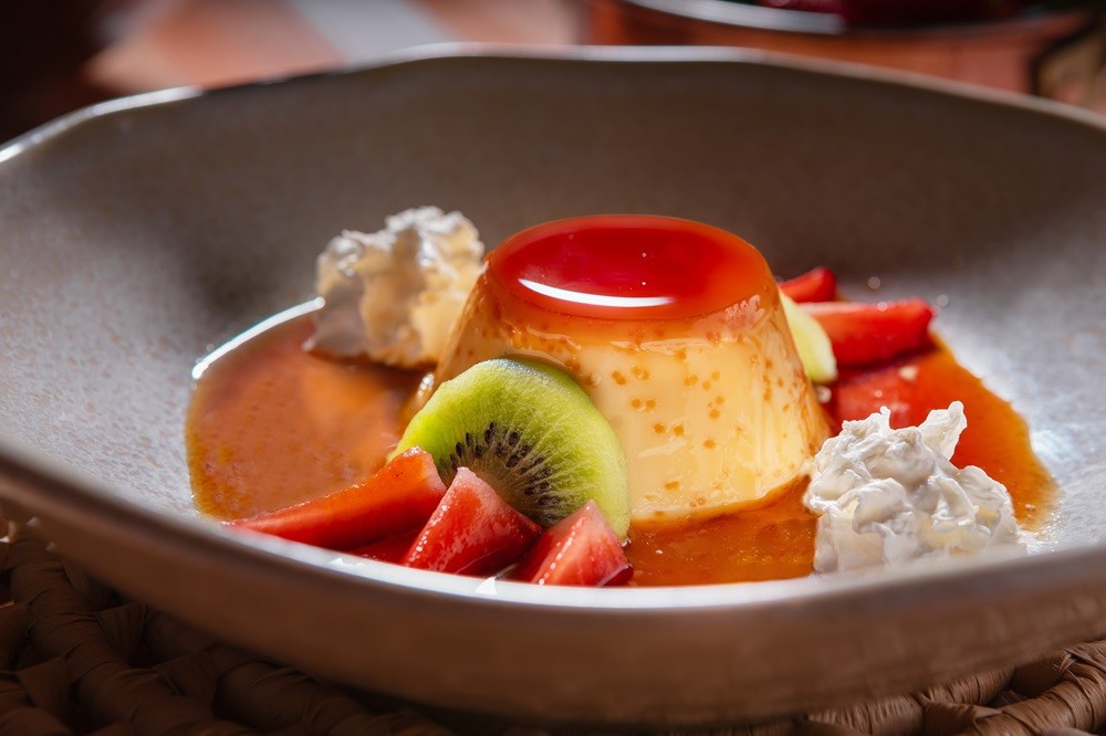 Pudim Tia Maria do Camarada Camarão, participante do Restaurant Week em Brasília — Foto: Divulgação
