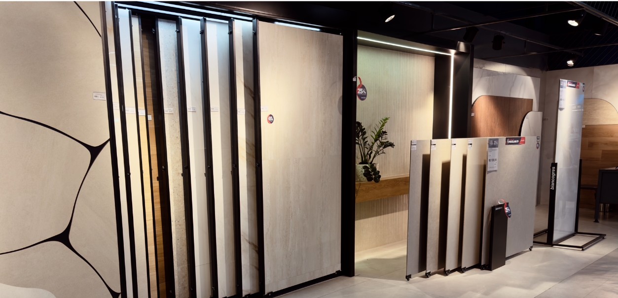 Festival do Porcelanato Vilarejo com 25% de desconto em Pisos e Revestimentos