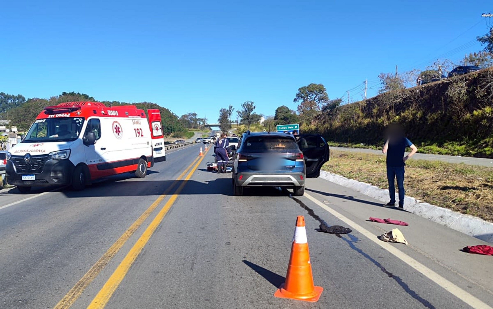 Motociclista morre após bater em carro na BR-354, em Campo Belo; veja outras ocorrências