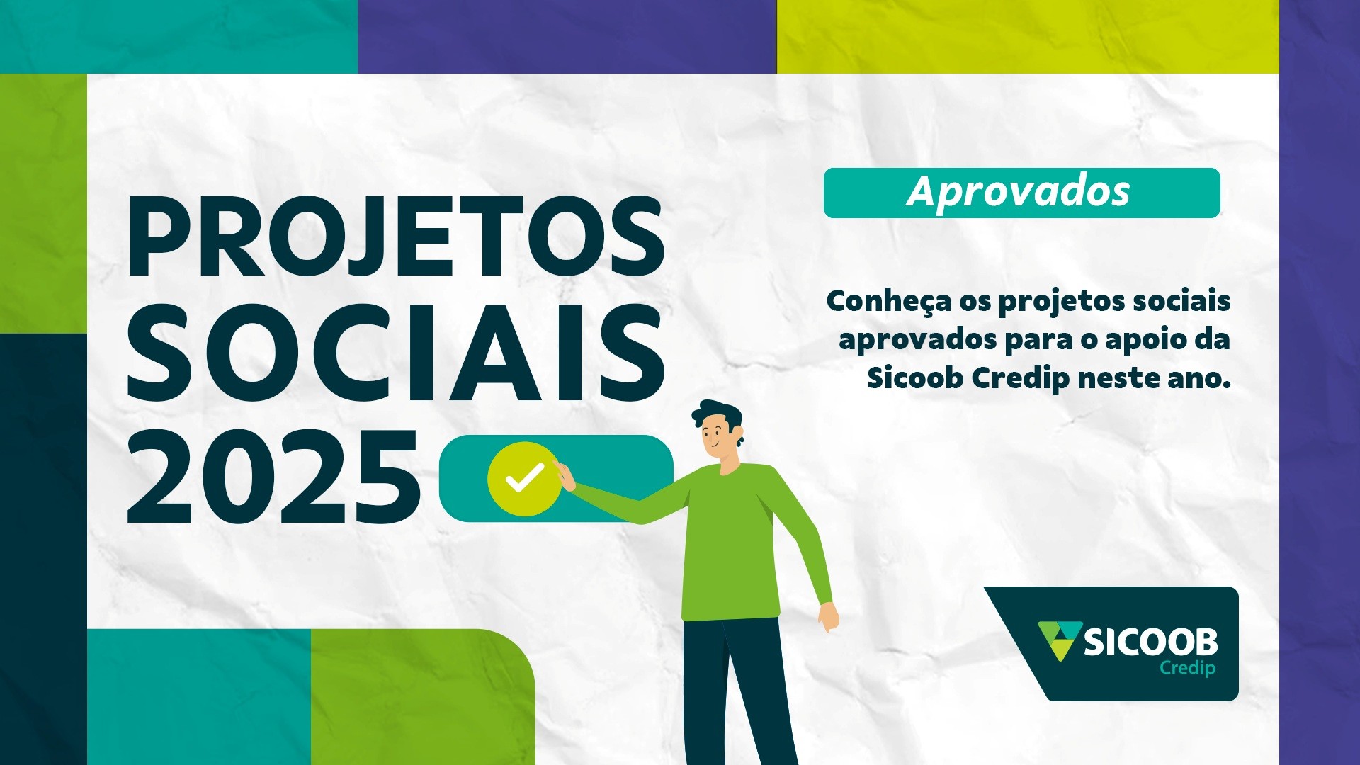 Sicoob Credip investirá R$ 2,3 milhões em 138 projetos sociais em 2025