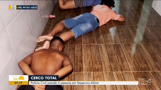 Três pessoas são presas e um menor é apreendido em Itapecuru Mirim - Programa: Bom Dia Mirante 
