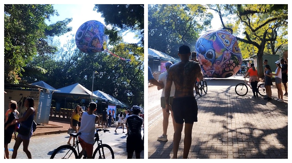 VÍDEO: balão cai dentro do Parque Ibirapuera, na Zona Sul de SP