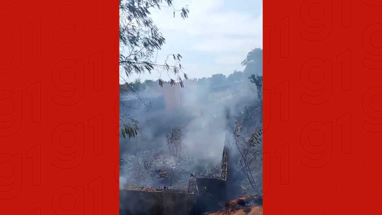 Incêndio atinge área de vegetação na Avenida Efigênio Salles, em Manaus