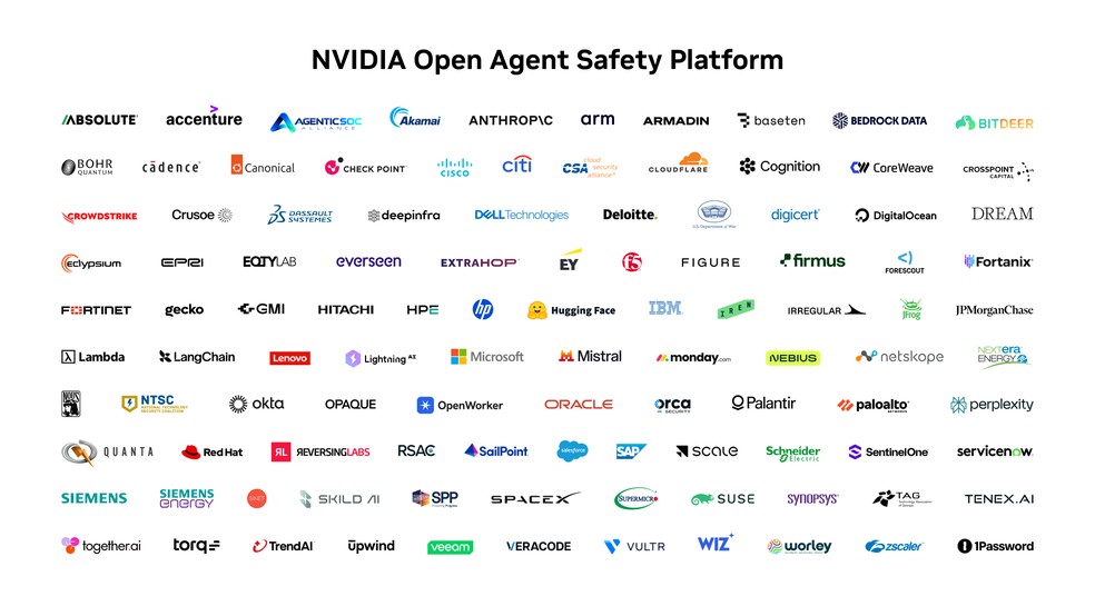 Empresas que estão testando a tecnologia de segurança da Nvidia. — Foto: Divulgação/Nvidia