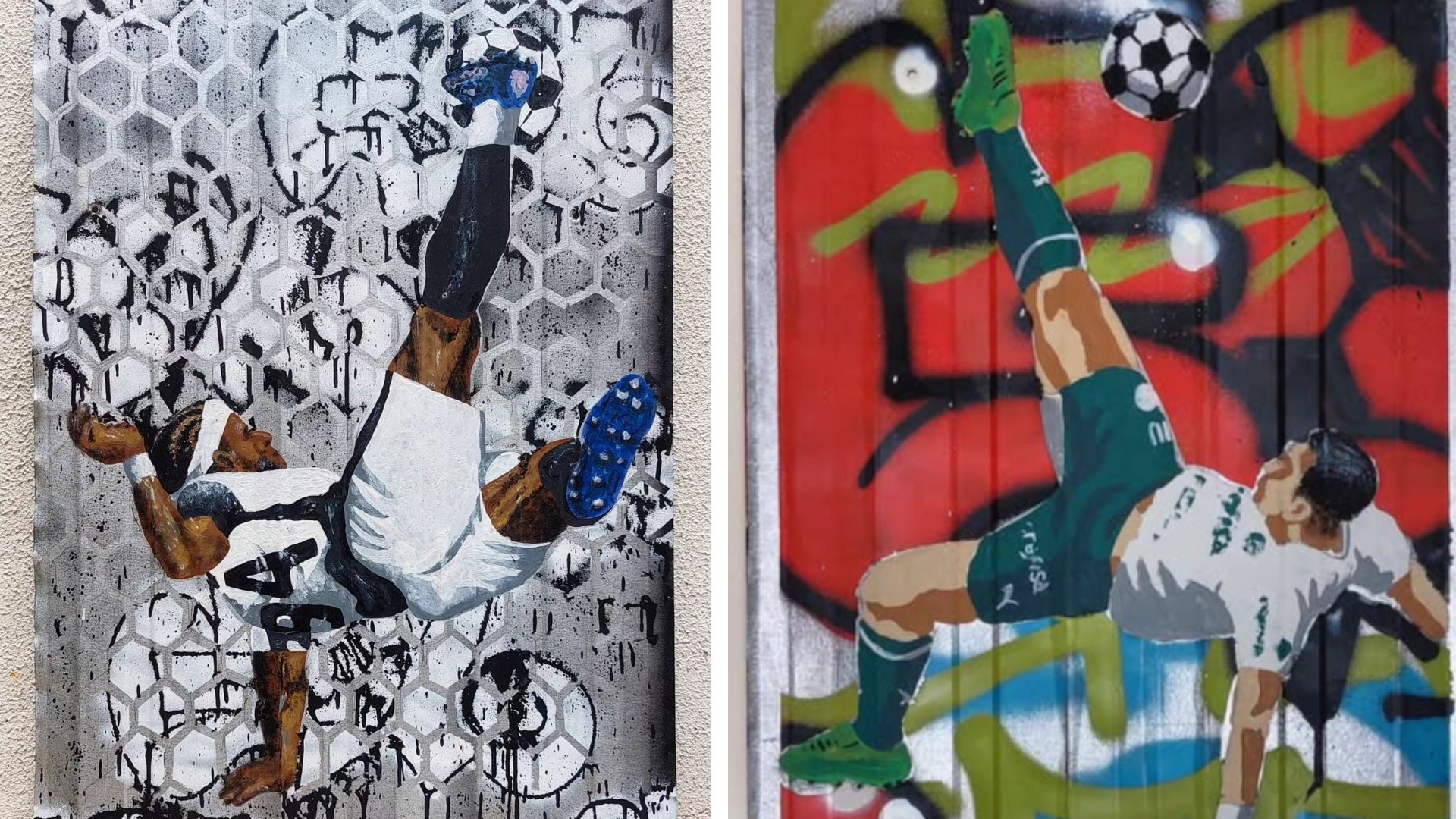 Memphis Depay, Rony 'Rústico', Pelé: artista de Sorocaba usa telhas de zinco e chapas metálicas para pintar cenas do futebol