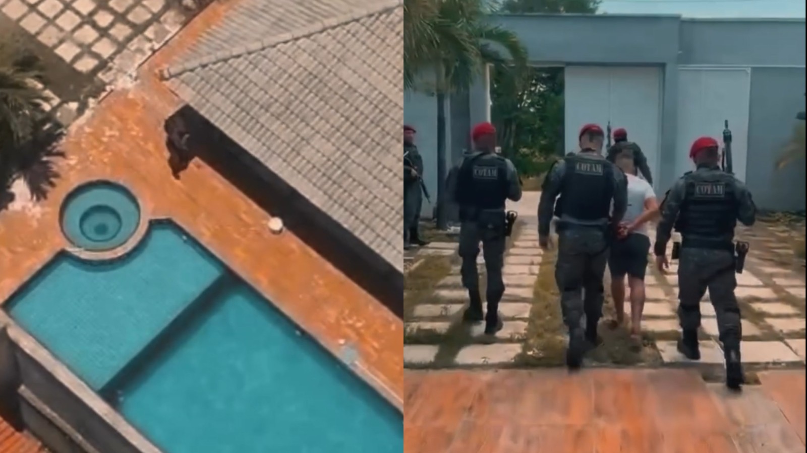 Chefe intermediário de facção do Pará é preso em casa de veraneio na Grande Fortaleza; vídeo
