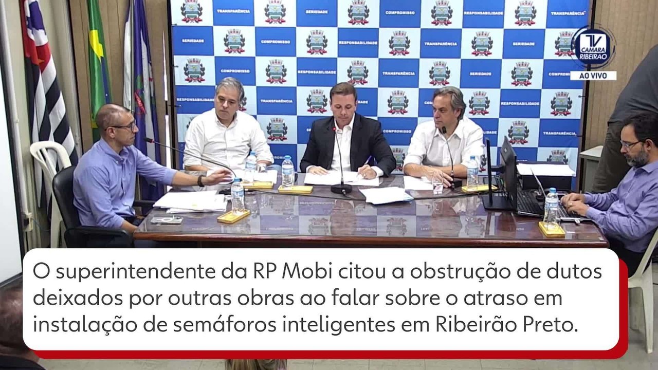 Obstrução de dutos para passagem de cabos pode ter atrasado sistema inteligente de semáforos em Ribeirão, diz diretor da RP Mobi