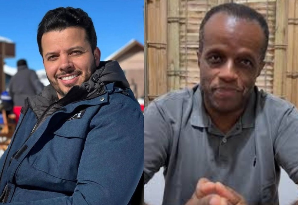 Luiz Roberto Ferreira de Souza Júnior, o "Chileno", e Jeferson Luís Bento são suspeitos de se beneficiarem com o esquema — Foto: Redes Sociais/Reprodução