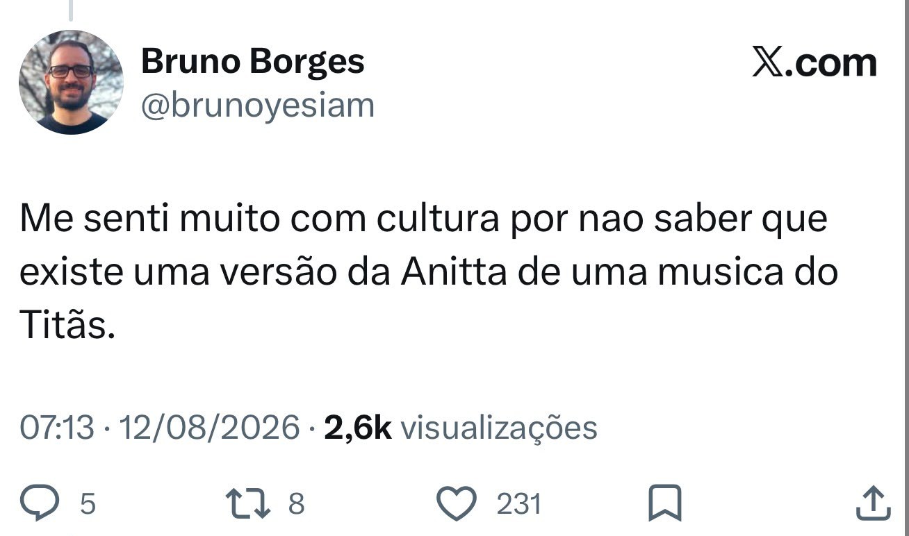 Um jovem pode não conhecer 'Bichos Escrotos' dos Titãs? Cover de Anitta gerou debate na internet