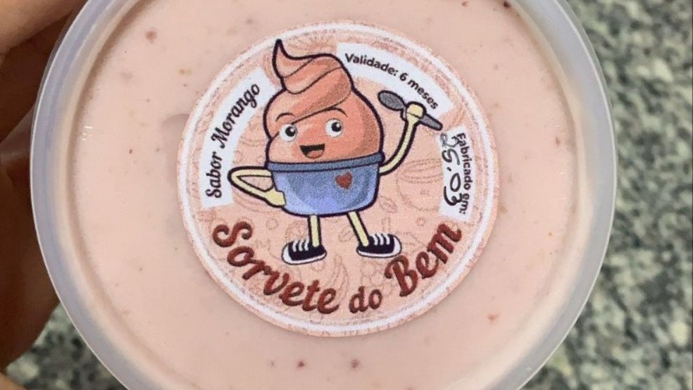 'Sorvete do Bem' foi idealizado por sorveteiro e nutricionista de Tupã (SP) — Foto: Arquivo pessoal