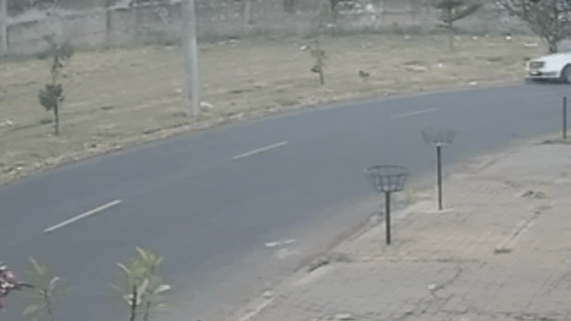 VÍDEO: Carro atinge poste e derruba estrutura no Bairro Novo Mundo, em Uberlândia