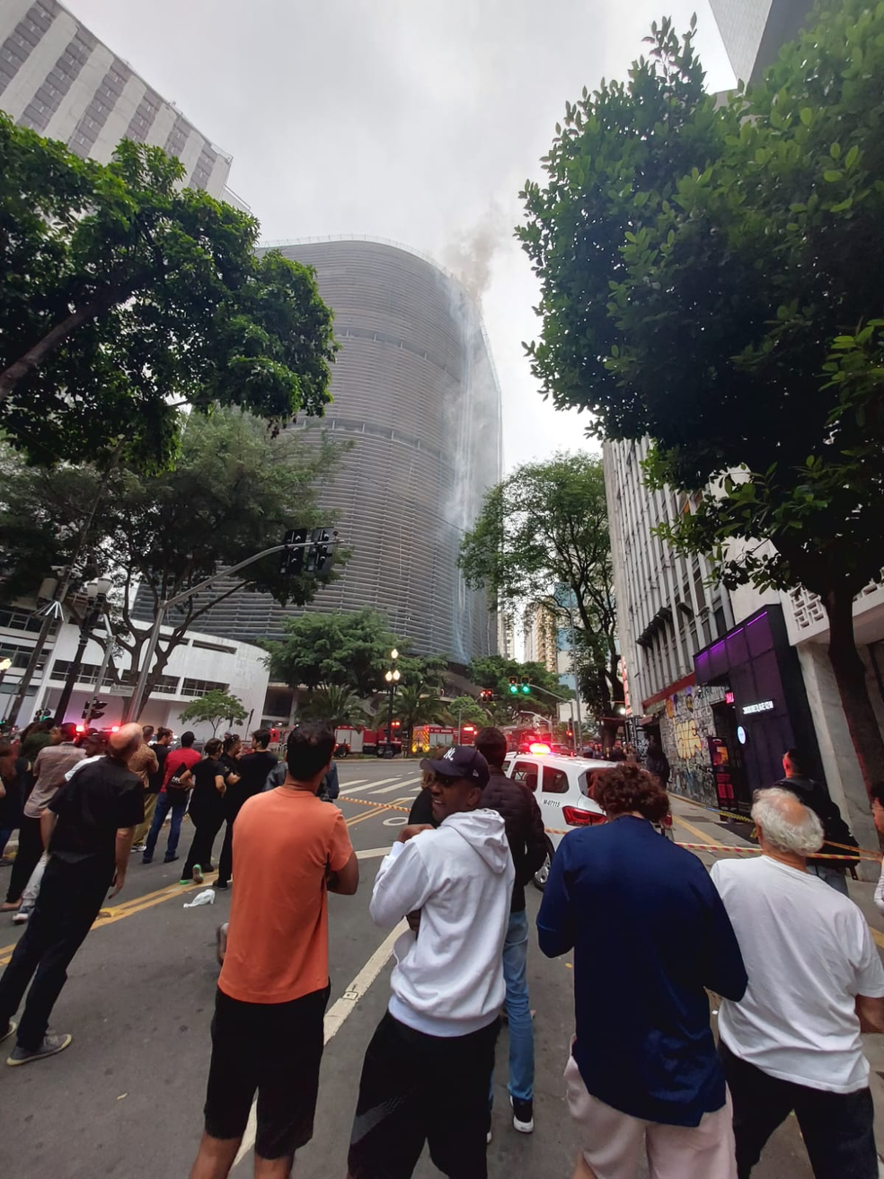 Incêndio em apartamento do edifício Copan, no Centro de SP — Foto: Arquivo pessoal