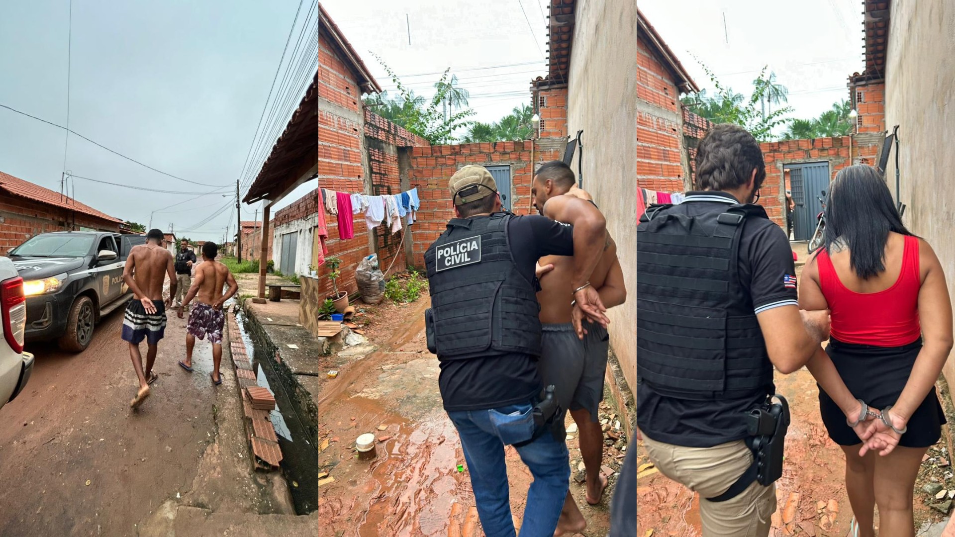 Quatro pessoas são presas por tráfico de drogas em João Lisboa; suspeitos esconderam entorpecentes em tampa de fossa