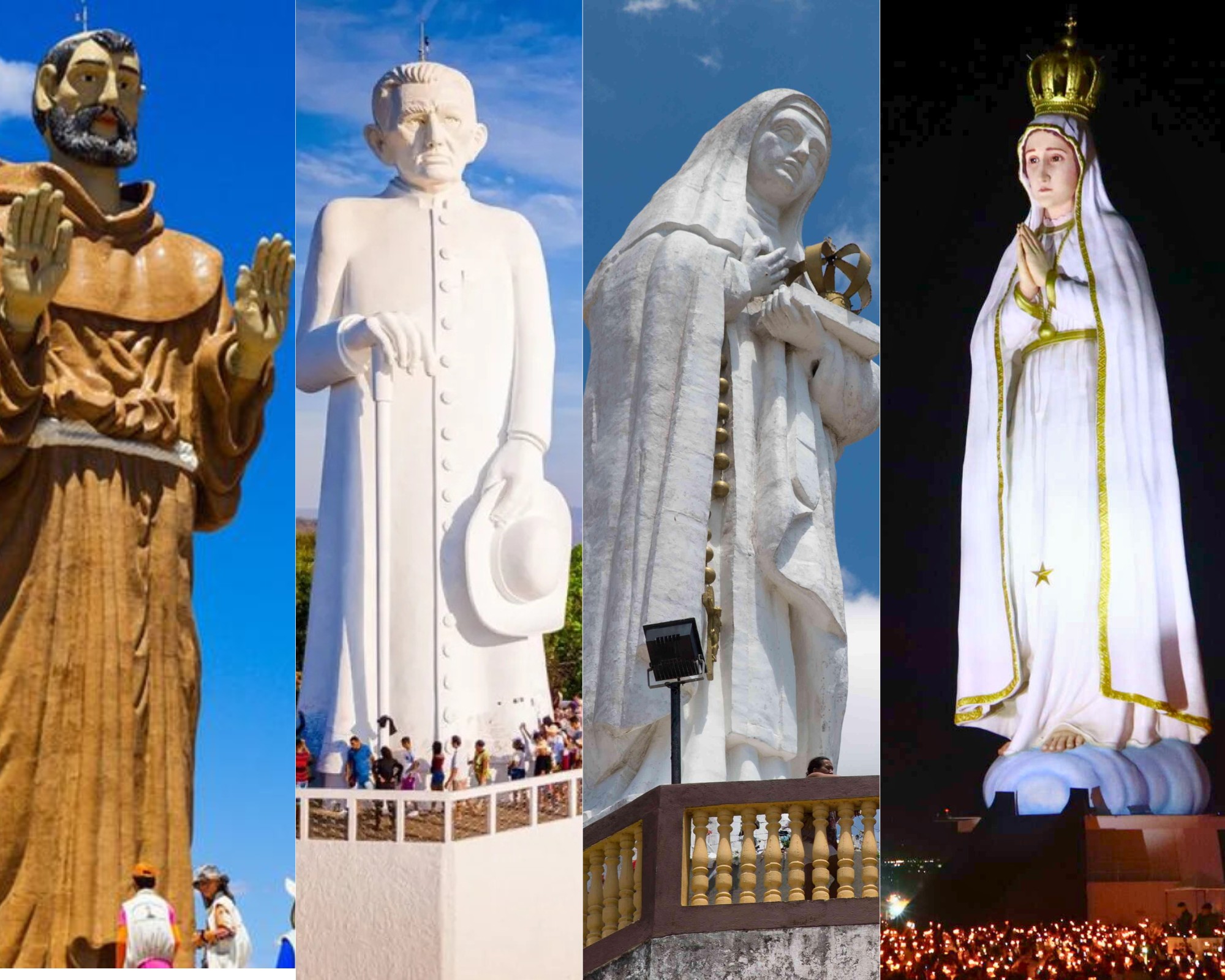 'Gigantes da fé': megaestátuas de santos e beatos transformam o turismo no Ceará; entenda