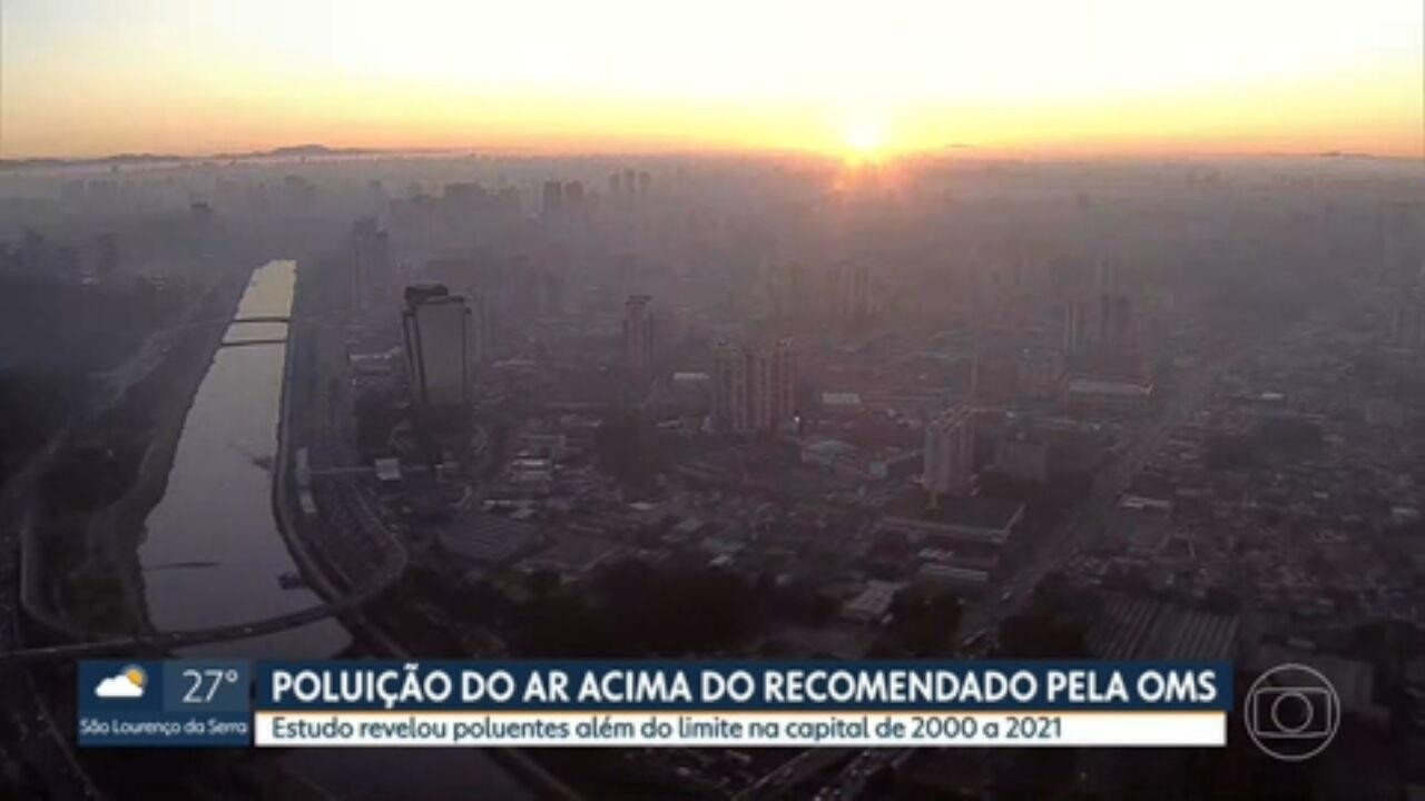 Poluição do ar na cidade de SP ficou acima do recomendado pela OMS nos ...