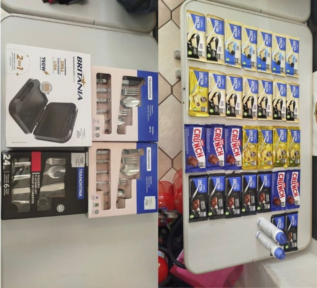 Mulher é presa em flagrante após furtar chocolates, lingerie e fritadeira no Centro de Santos
