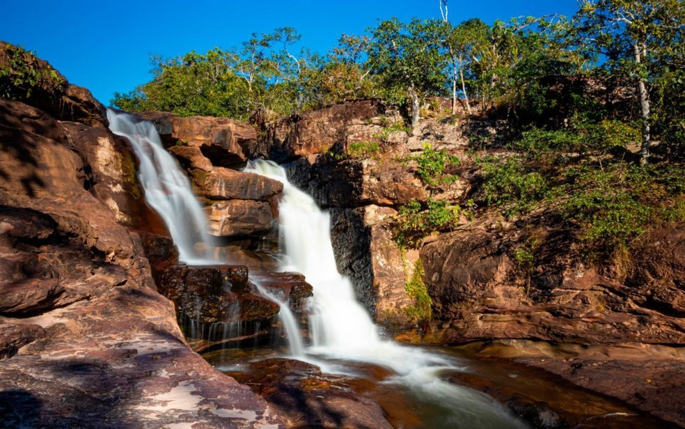 Cachoeira do Desengano, em Gois  Foto: Reproduo/Prefeitura de Parana