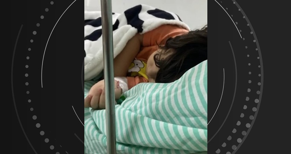 Criança é internada com infecção grave após tomar vacinas — Foto: Arquivo pessoal