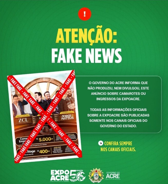 Expoacre 2025: Organização nega autorização para venda de ingressos e camarotes de shows nacionais no Acre