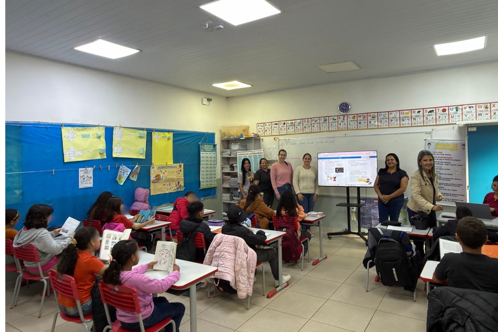 Escola Municipal de Educação Infantil e Ensino Fundamental Sítio São João em Rosana (SP) — Foto: Reprodução/Prefeitura de Rosana