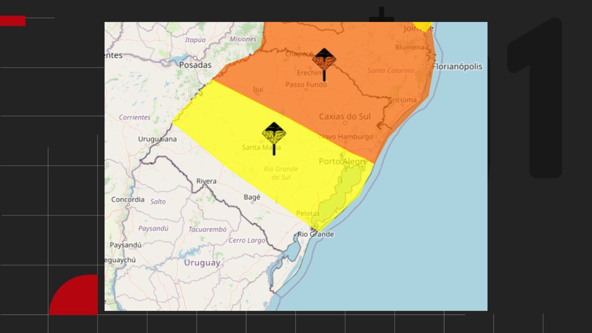 Instabilidade marca a véspera e o dia de Natal no RS: veja como fica o tempo, com risco de tempestade