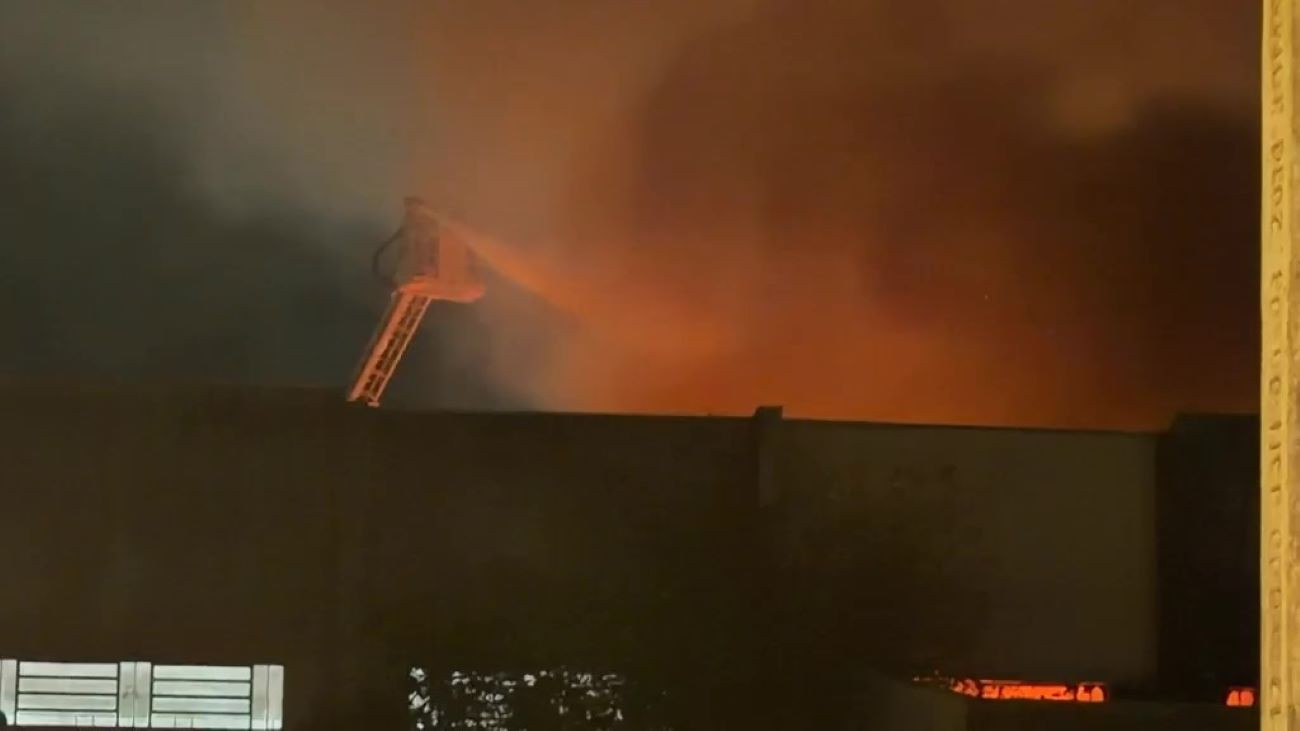 Incêndio atinge indústria gráfica em Porto Alegre e cão preso no prédio é salvo